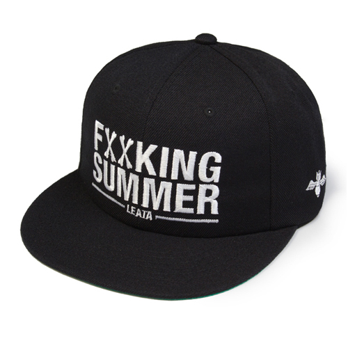LEATA리타_[당일출고]Fxxking summer 6 panel cap(BLACK)스냅백