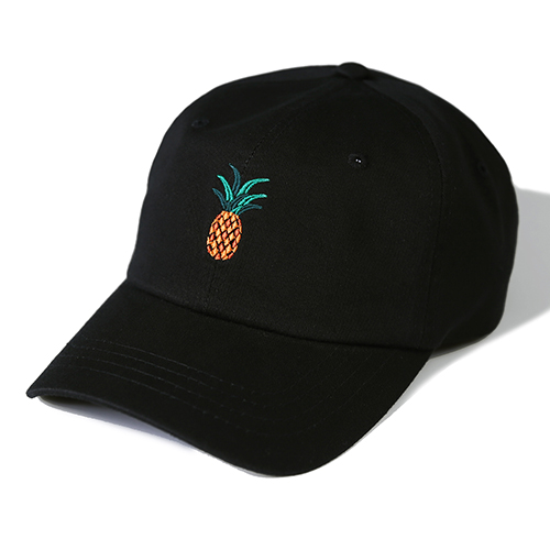 LEATA리타_[무료배송]I&#039;m pineapple curve cap black