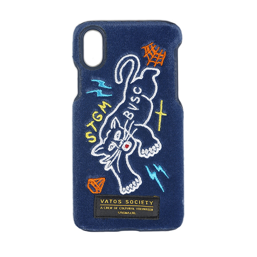 스티그마BLACK PANTHER VELVET FABRIC CASE BLUE iPhone 8 / 8+ / X