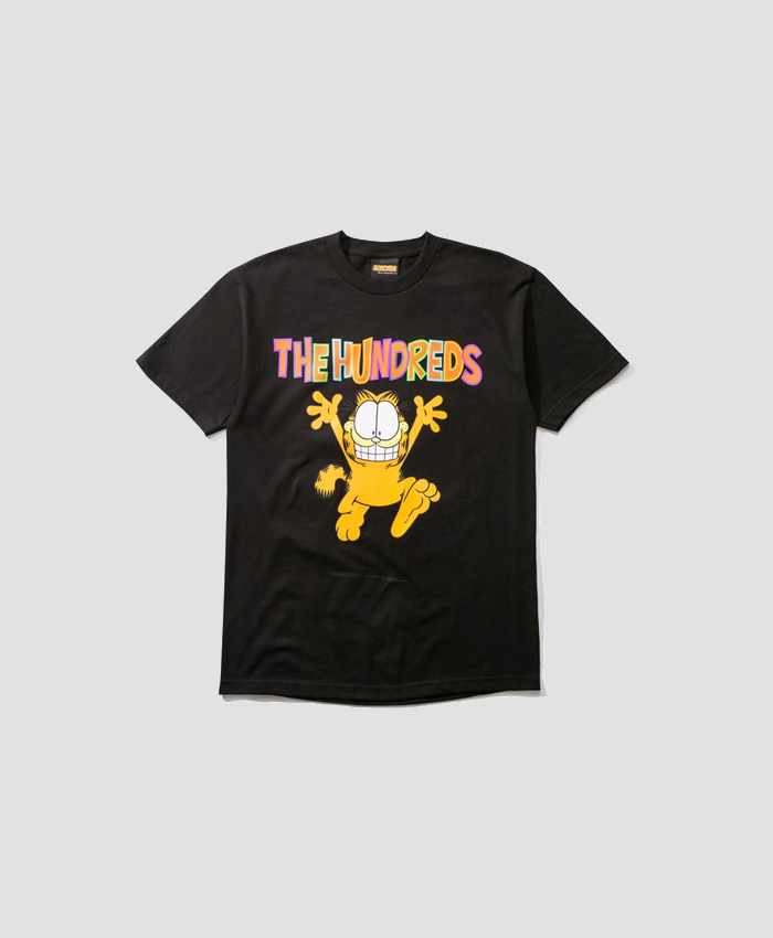 THEHUNDREDS더헌드레드_THE HUNDREDS X Garfield Run T-Shirt BLACK