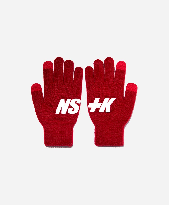 NASTY KICK네스티킥_[NK] NSTK BASIC LOGO GLOVES RED (NK18A102H)