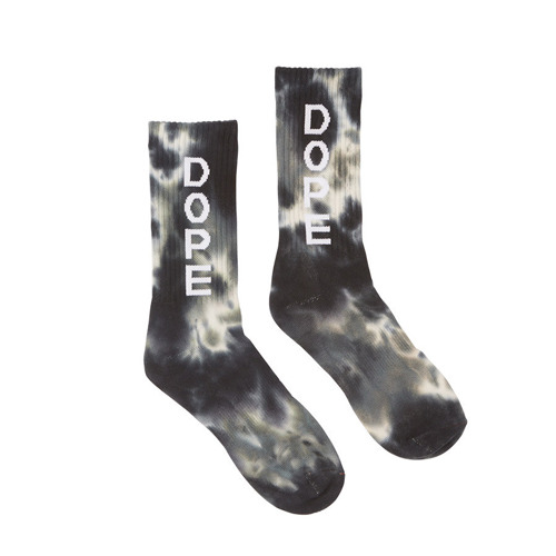 DOPE도프_Tie-Dye Socks BLK 
