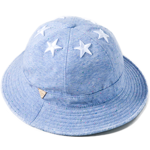 HATER헤이터_Six Stars with Multi Colored nep Sky Blue Bucket Hat