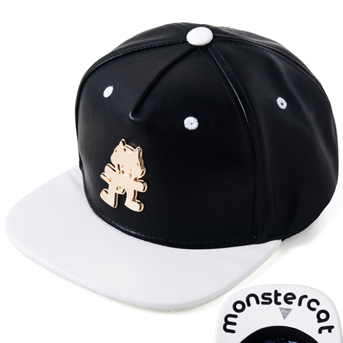 HATER헤이터_MONSTERCATxHATer Grain Leather Collab Snapback [Limited edition]