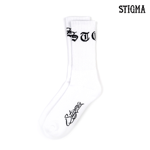 STIGMA스티그마_STGM SKATE SOCKS WHITE