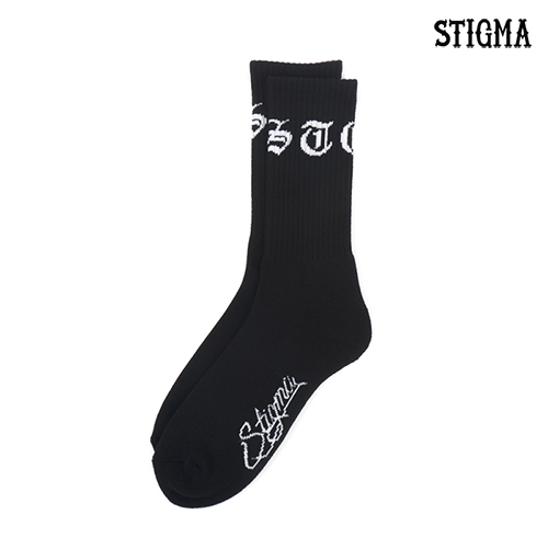 STIGMA스티그마_STGM SKATE SOCKS BLACK