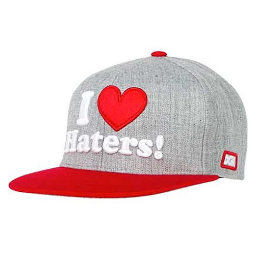 DGK디지케이_Haters Snapback Cap - Ath Heather/Red