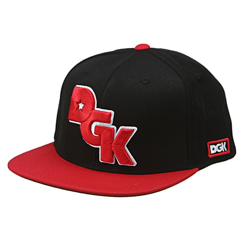 DGK디지케이_Stagger Snapback Cap - Black/Red