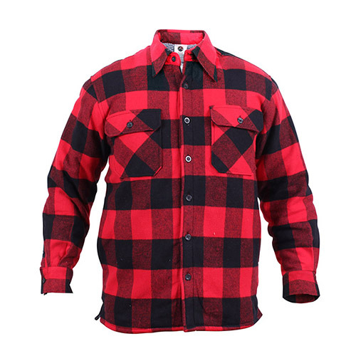 ROTHCO로스코_Extra Heavyweight Brawny Sherpa-Lined Flannel Shirts red 