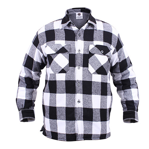 ROTHCO로스코_Extra Heavyweight Brawny Sherpa-Lined Flannel Shirts white 