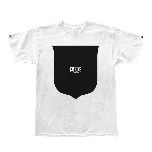 CROOKS &amp; CASTLES크룩스앤캐슬_Men&#039;s Knit Crew T-Shirt - Core Shield