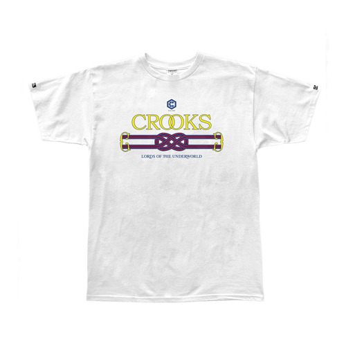CROOKS &amp; CASTLES크룩스앤캐슬_ Men&#039;s Knit Crew T-Shirt - Underworld Crooks
