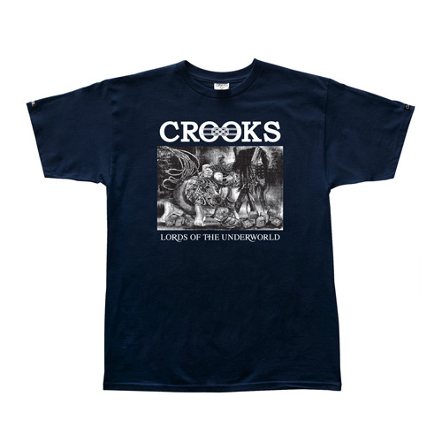 CROOKS &amp; CASTLES크룩스앤캐슬_Men&#039;s Knit Crew T-Shirt - Domination