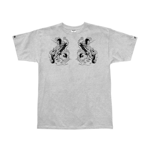 CROOKS &amp; CASTLES크룩스앤캐슬_Men&#039;s Knit Crew T-Shirt - Serpent Katana