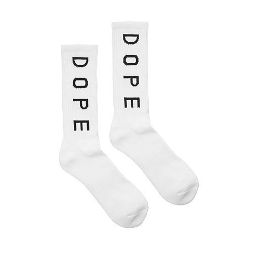 DOPE도프_Statement Socks(White)