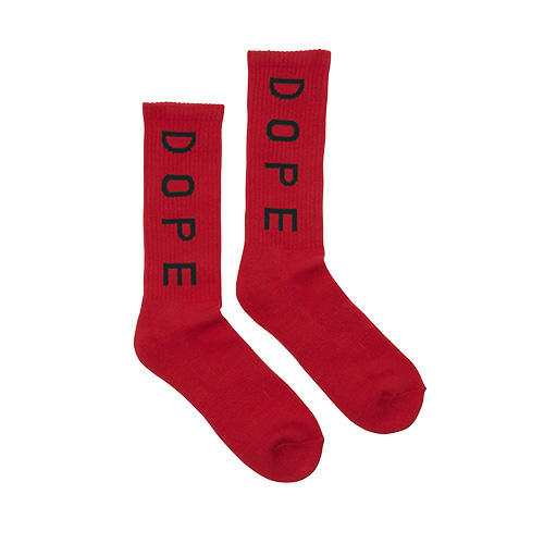 DOPE도프_Statement Socks(Red)