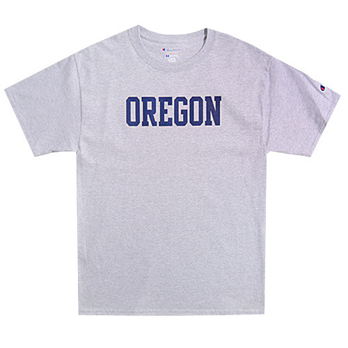 Champion USA챔피언_Crew neck 1/2 t-shirt Oregon grey