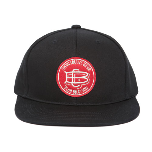 BRATSON브랫슨_CLUB BRATSON 6 PANEL CAP(BLACK