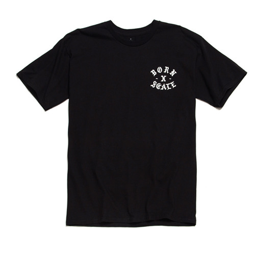 BLACK SCALE블랙스케일_[Special Project]BLACK SCALE X BORNXRAISED Born x Scale Tee(Black)