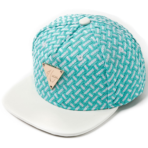 HATER헤이터_Teal White Woven Snapback