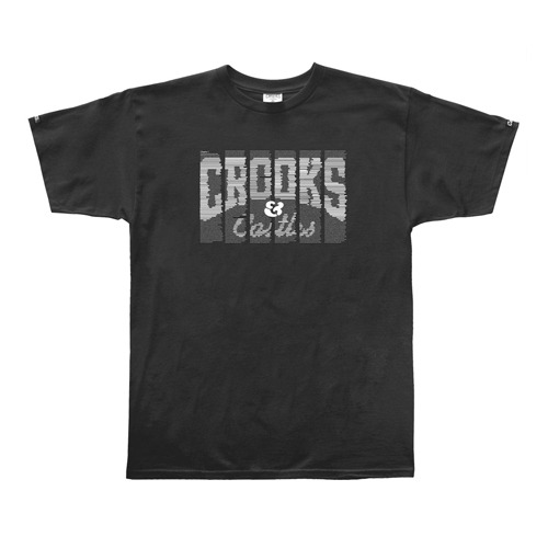 CROOKS &amp; CASTLES크룩스앤캐슬_Men&#039;s Knit Crew T-Shirt - Strikeout Core