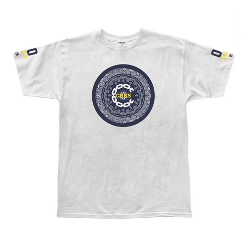 CROOKS &amp; CASTLES크룩스앤캐슬_Men&#039;s Knit Crew T-Shirt - Crks West Squad(White)
