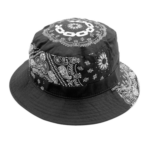 CROOKS &amp; CASTLES크룩스앤캐슬_Men&#039;s Woven Bucket Hat - Paneled Pais