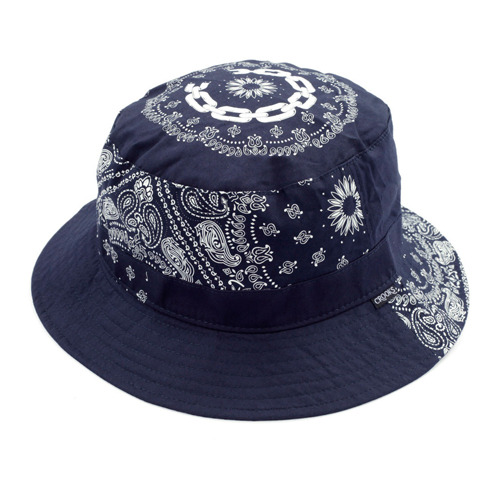 CROOKS &amp; CASTLES크룩스앤캐슬_Men&#039;s Woven Bucket Hat - Paneled Pais