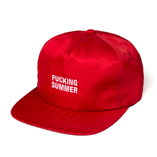 LEATA리타_[무료배송]Fucking summer zip back 5 panel cap(RED)스트랩백&amp;스냅백