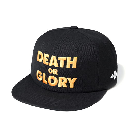 LEATA리타_[클리어런스]Death glory 6 panel cap(BLACK)스냅백