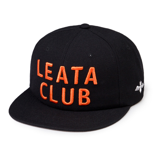 LEATA리타_[클리어런스]Leata club 6 panel cap(BLACK)스냅백