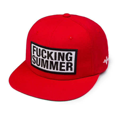 LEATA리타_[당일출고]Fucking summer 6 panel cap(RED)스냅백