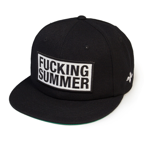 LEATA리타_[무료배송]Fucking summer 6 panel cap(BLACK)스냅백