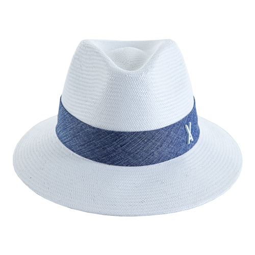 VARZAR바잘_varzar logo stud premium panama hat white