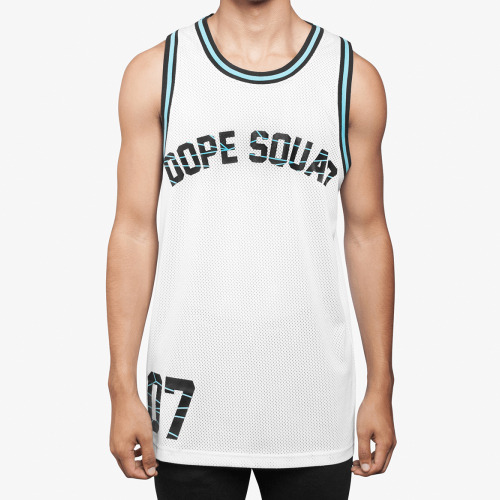 DOPE도프_Squad Basketball Jersey White