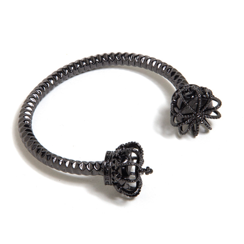 BLACK SCALE블랙스케일_Crown Bracelet(Black)