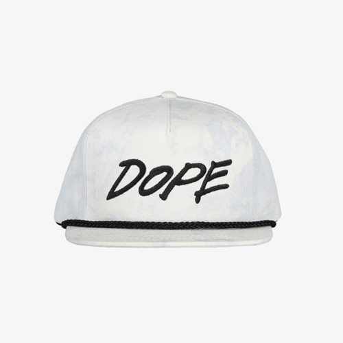 DOPE도프_Tagged Snapback MINERAL WASHED ICE BLUE