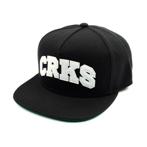 CROOKS &amp; CASTLES크룩스앤캐슬_Woven Snapback Cap - Crks (Black)