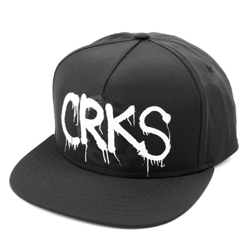 CROOKS &amp; CASTLES크룩스앤캐슬_Woven Snapback Cap - Crks Spray (Black)