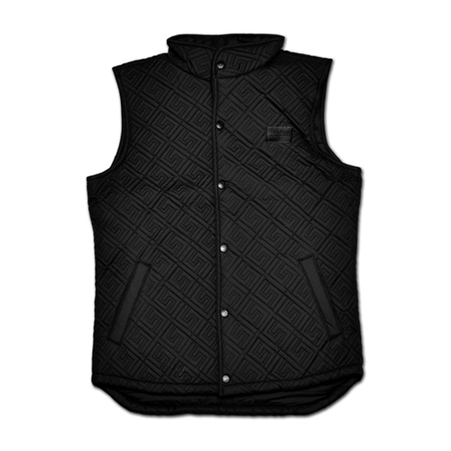 CROOKS &amp; CASTLES크룩스앤캐슬_Woven Vest - Domineer (Black)