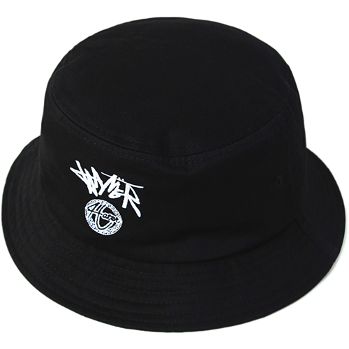 HATER헤이터_Cursive Logo Bucket Hat- Black
