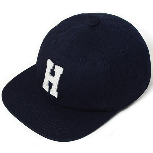 HATER헤이터_Leather Patch 6-panel- Navy