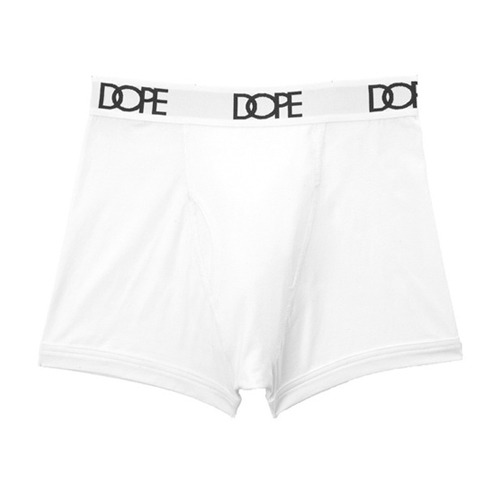 DOPE도프_Classic Logo Boxer Briefs (White)