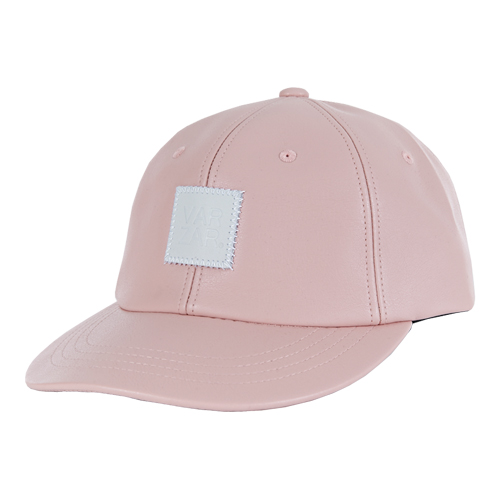 VARZAR바잘_simple leather ball cap baby pink