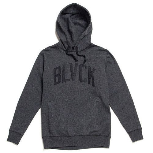 BLACK SCALE블랙스케일_Wave Logo Pullover Hoody (Black )