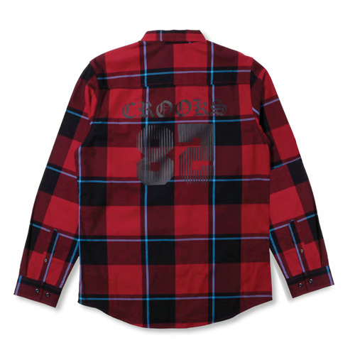 CROOKS &amp; CASTLES크룩스앤캐슬_Woven L/S Shirt - 85 (Red Plaid)