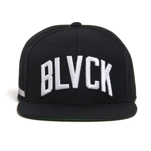 BLACK SCALE블랙스케일_Wave Logo Snapback (Black)