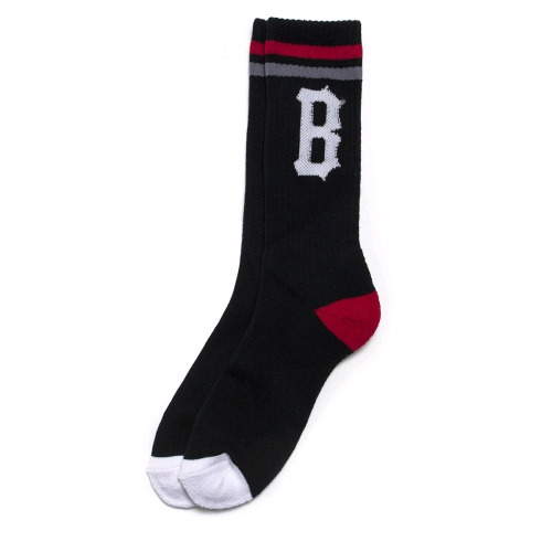 BLACK SCALE블랙스케일_B Logo Socks (Black)