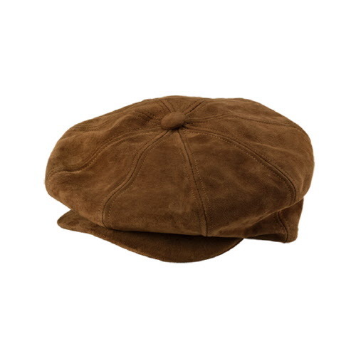 NEW YORK HAT CO.뉴욕햇_Suede Newsboy Brown