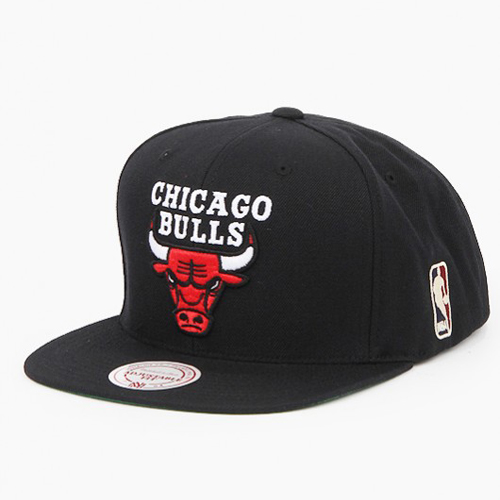 Mitchell&amp;Ness미첼엔네스_NBA Solid Logo Snapback Black Bulls